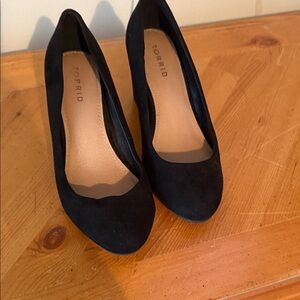 Torrid Black Suede Heels